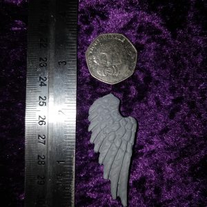 Wing #1A pin badge - angel white