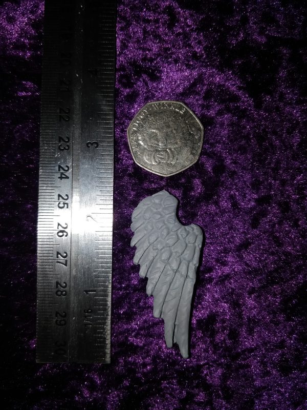 Wing #1A pin badge - angel white