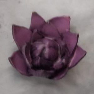Flower #1 Lotus pin badge - purple