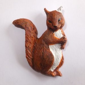 Squirrel #1 fridge magnet - custom colours
