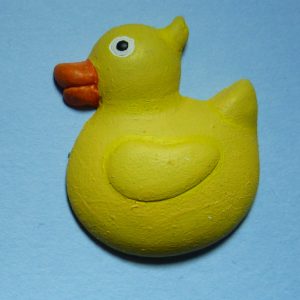 Rubber Duck #1 fridge magnet - yellow
