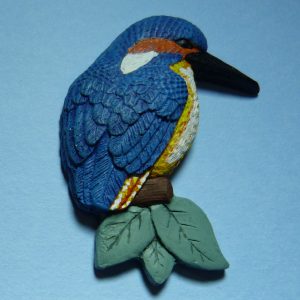 Kingfisher #1 fridge magnet - natural