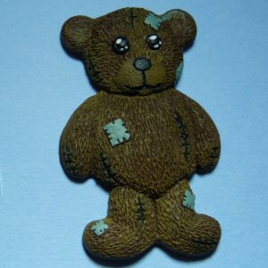 Teddy Bear #1 fridge magnet - brown