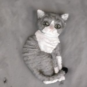 Cat #1 pin badge - custom colours